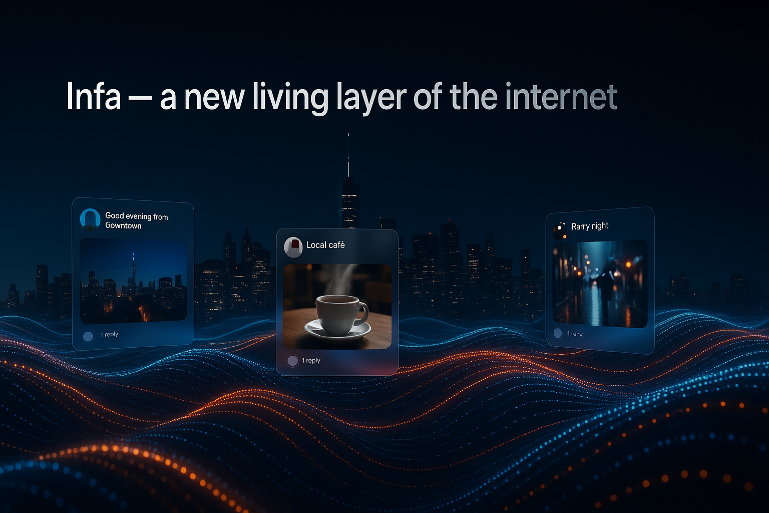 New Infa Logic: no noise, no accounts, only a living local stream